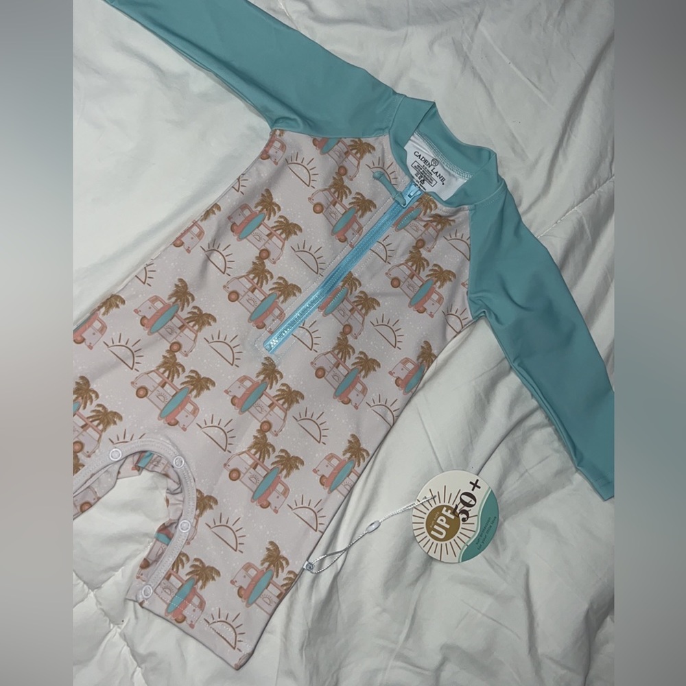 LONG SLEEVE RASH GUARD SWIM ROMPER SHORTIE | ENDLESS SUMMER